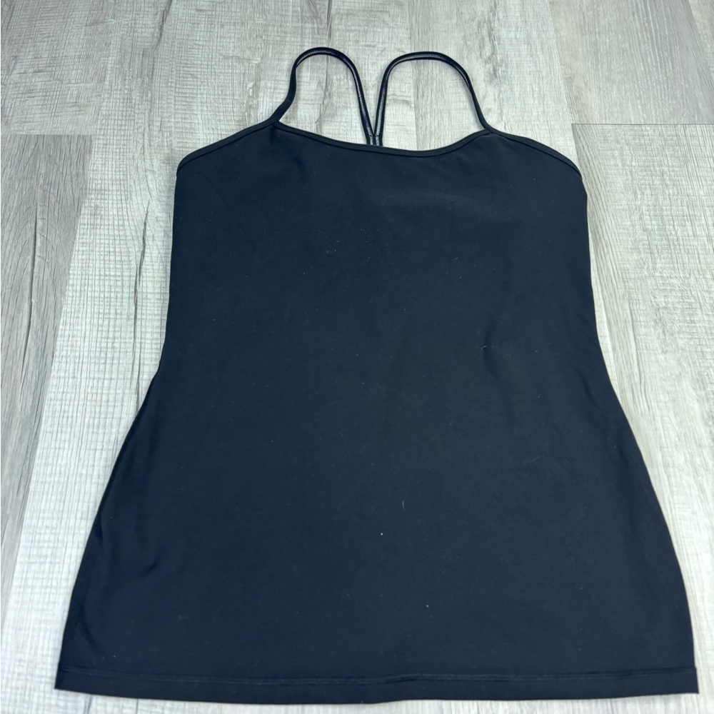 Lululemon Black Power V Tank Size 12
